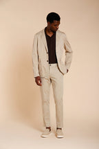 Milano Jogger Travel Hose Chino Herren aus technischem Travel Stretch Satin extra slim fit