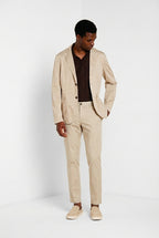 Milano Jogger Travel Hose Chino Herren aus technischem Travel Stretch Satin extra slim fit