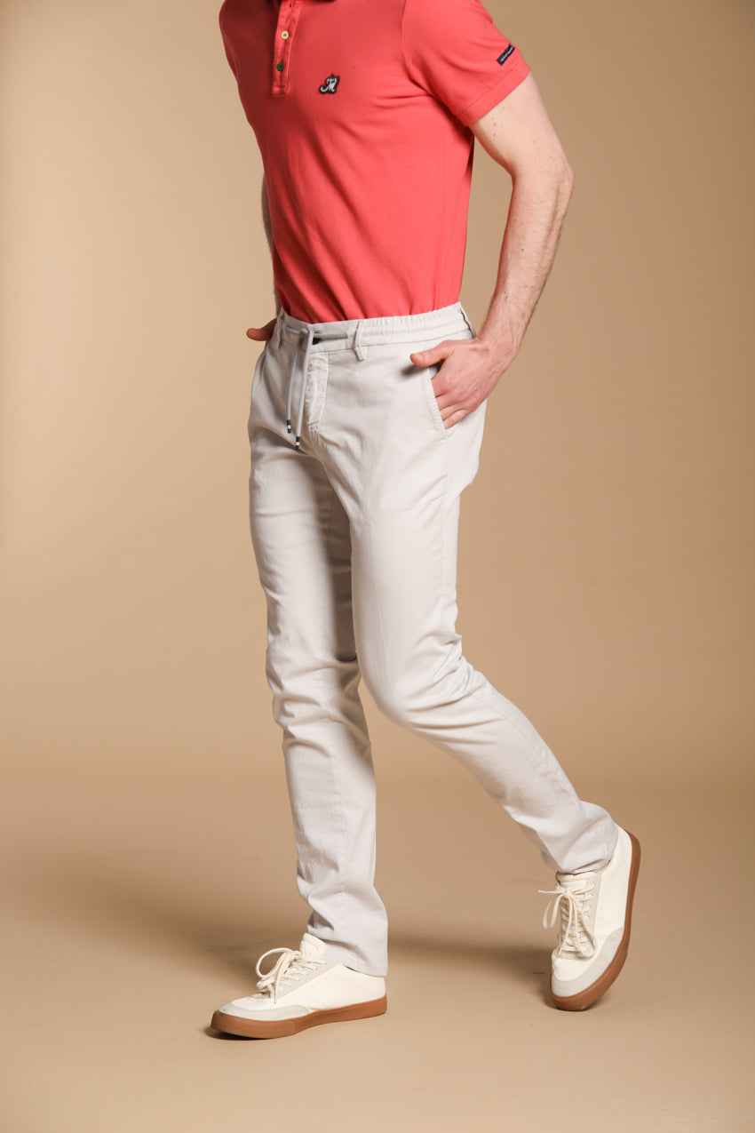 Milano Jogger Herren Chino Jogger aus Baumwolle und Tencel Extra Slim Fit