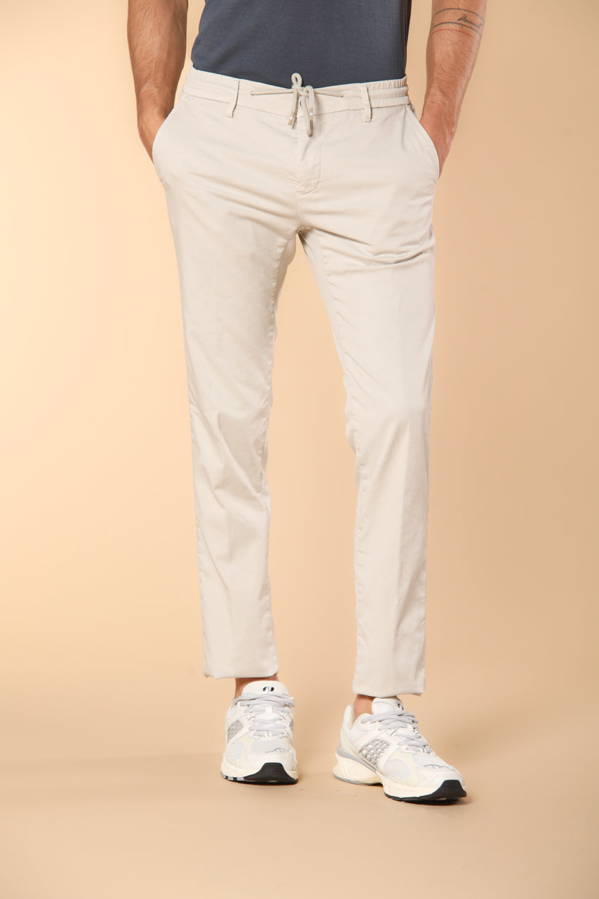 Milano Jogger Herren Chino Jogger aus Baumwolle und Tencel Extra Slim Fit