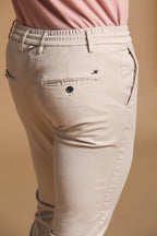 Milano Jogger pantalon chino jogger homme en coton et tencel Extra Slim Fit