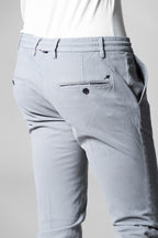 Milano Jogger pantalon chino homme en gabardine stretch extra slim fit