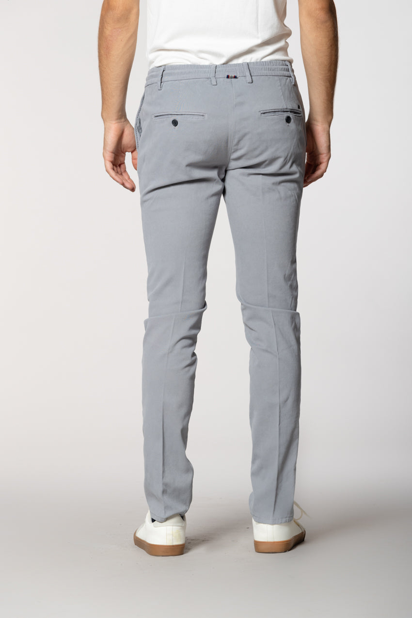 Milano Jogger pantalon chino homme en gabardine stretch extra slim fit