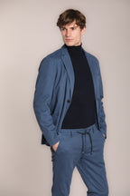 Foto 2 Milano Jogger pantalone chino uomo in gabardina stretch extra slim fit