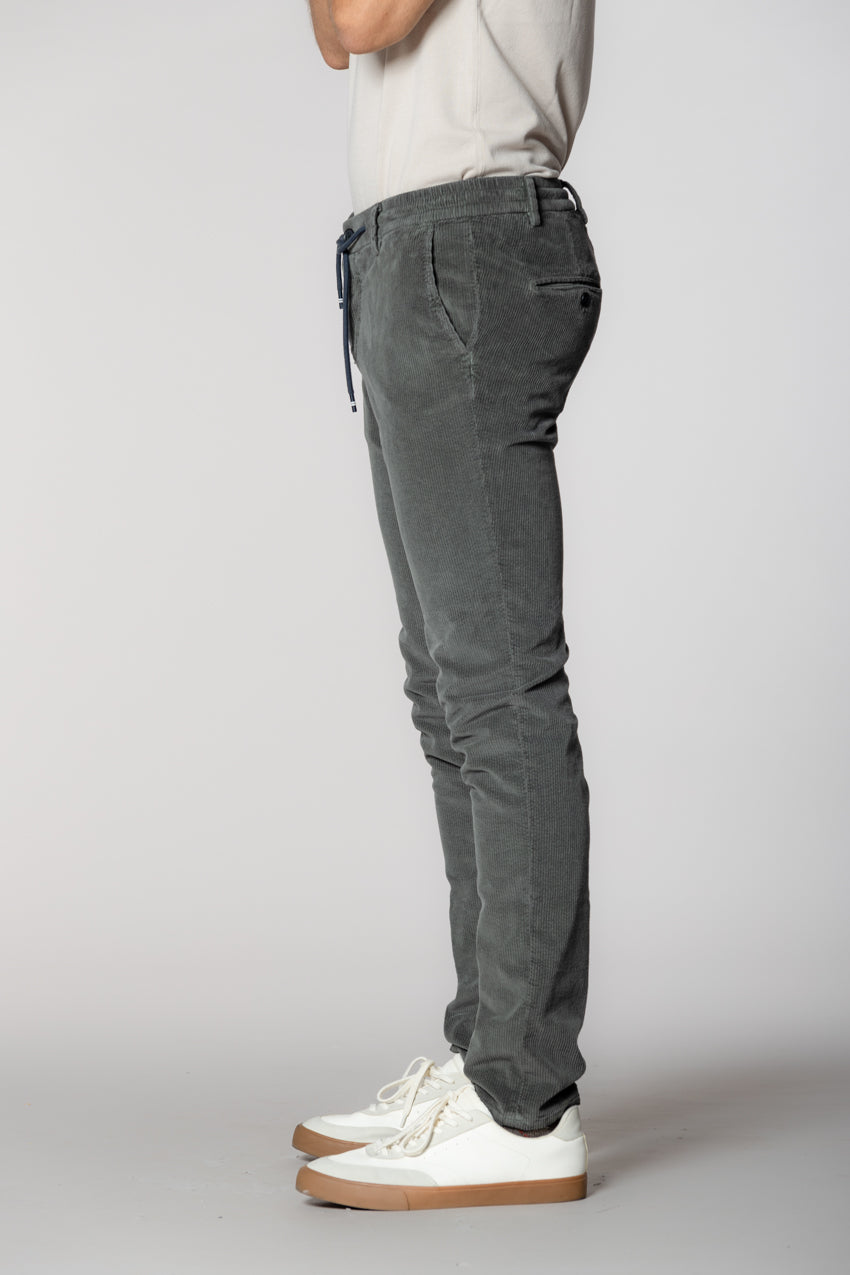 Milano Jogger pantalone chino uomo in velluto 500 righe extra slim fit