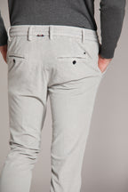 Foto 2 Milano Jogger pantalone chino uomo in velluto 500 righe extra slim fit