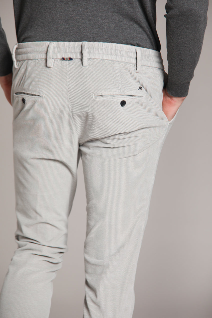 Foto 2 Milano Jogger pantalone chino uomo in velluto 500 righe extra slim fit