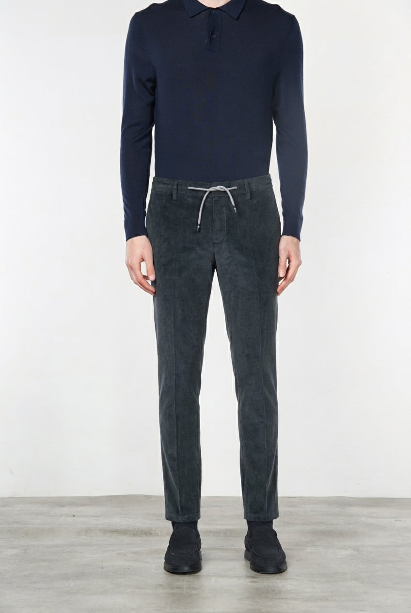 Milano Jogger Herren-Chinohose aus Samt, 500 Linien extra slim fit