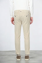 Milano Jogger pantalone chino uomo in velluto 500 righe extra slim fit