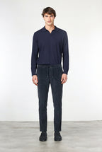 Milano Jogger pantalone chino uomo in velluto 500 righe extra slim fit