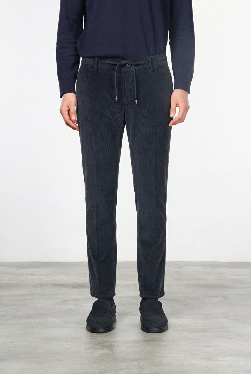 Milano Jogger pantalone chino uomo in velluto 500 righe extra slim fit