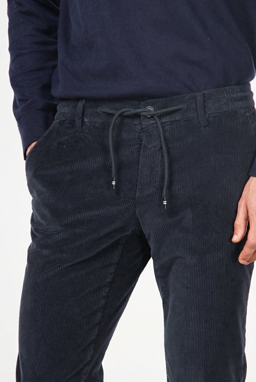Milano Jogger pantalone chino uomo in velluto 500 righe extra slim fit