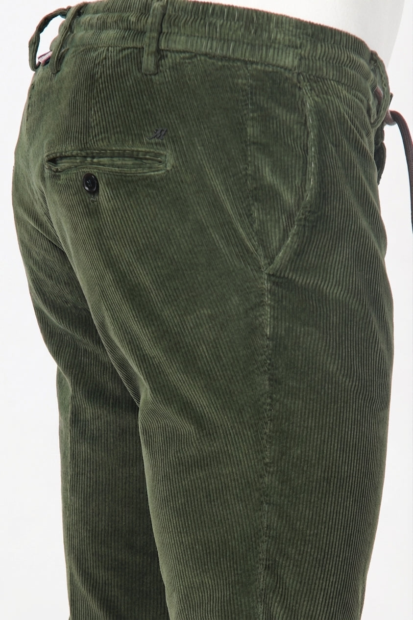 Milano Jogger pantalone chino uomo in velluto 500 righe extra slim fit
