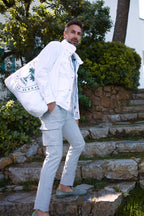 Chile Jogger pantalone cargo uomo in lana travel extra slim fit