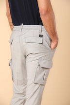 Chile Jogger pantalone cargo uomo in lana travel extra slim fit