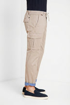 Chile Jogger pantalón cargo hombre de satén técnico travel stretch extra slim fit