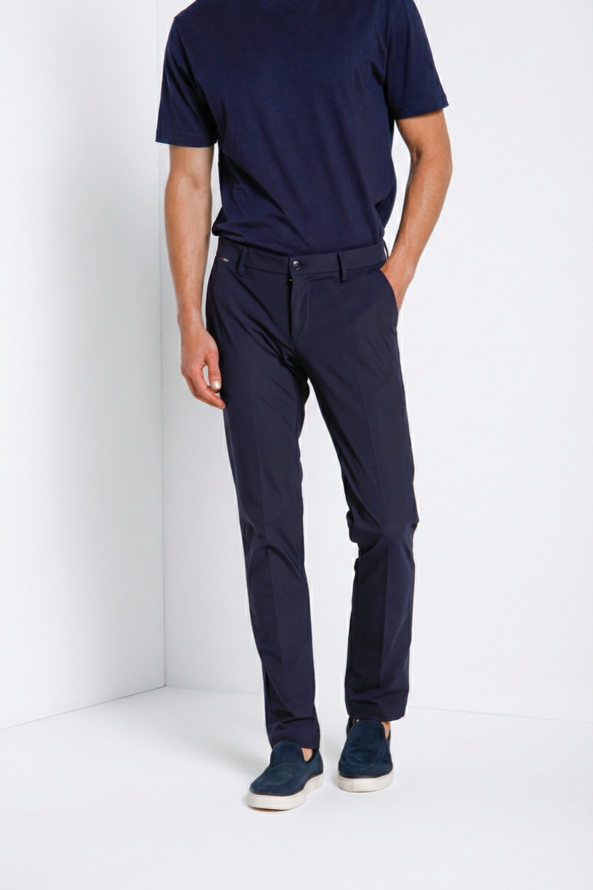Milano Dynamic men's chino jogger pants in super technical jersey extra slim fit