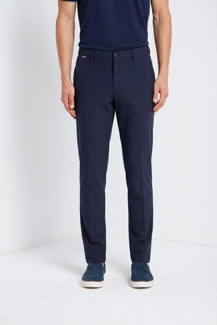 Milano Dynamic men's chino jogger pants in super technical jersey extra slim fit