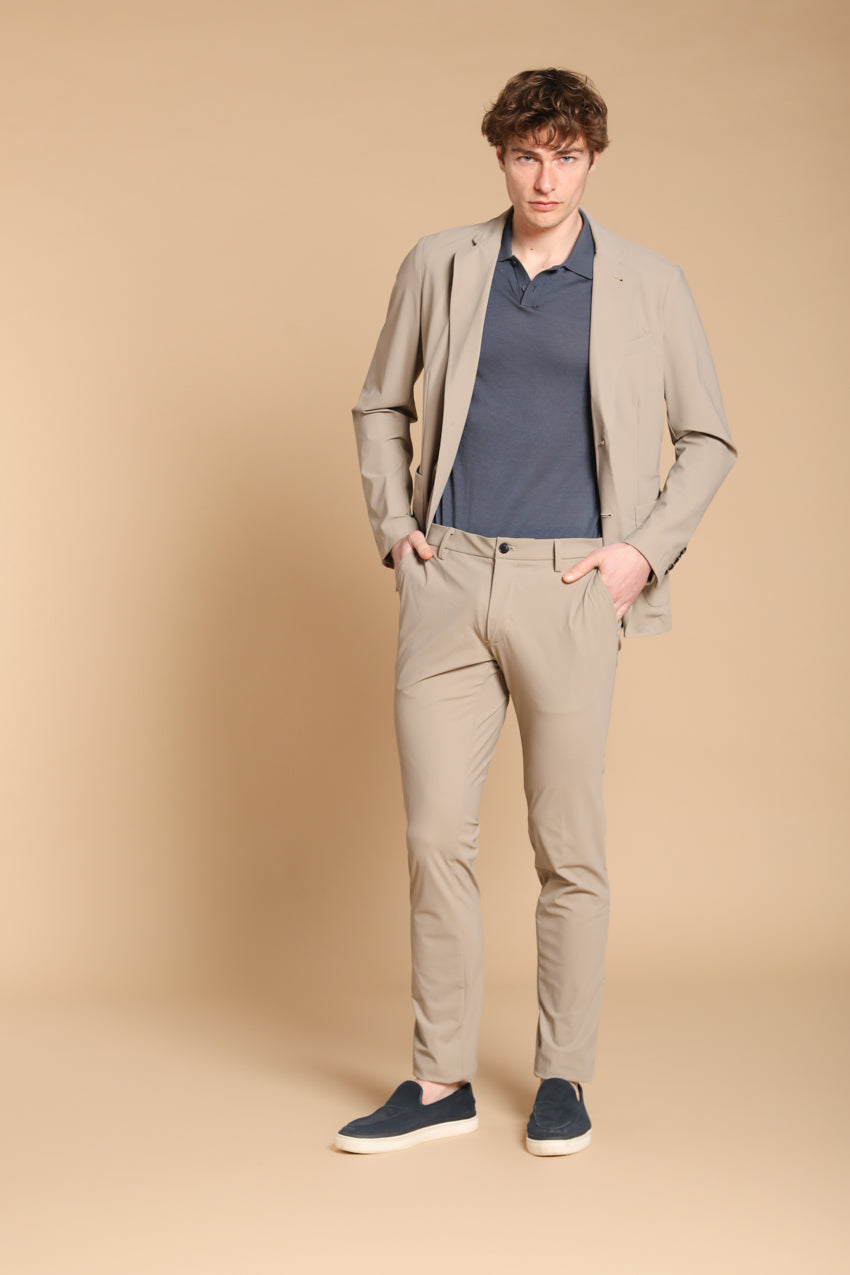 Milano Dynamic pantalon chino jogger homme en jersey supertechnique Extra Slim Fit