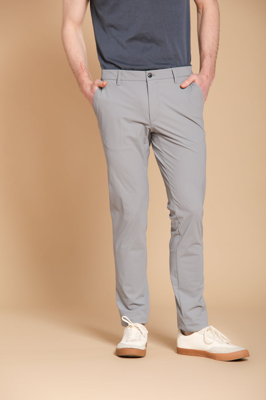 Milano Dynamic pantalon chino jogger homme en jersey supertechnique Extra Slim Fit