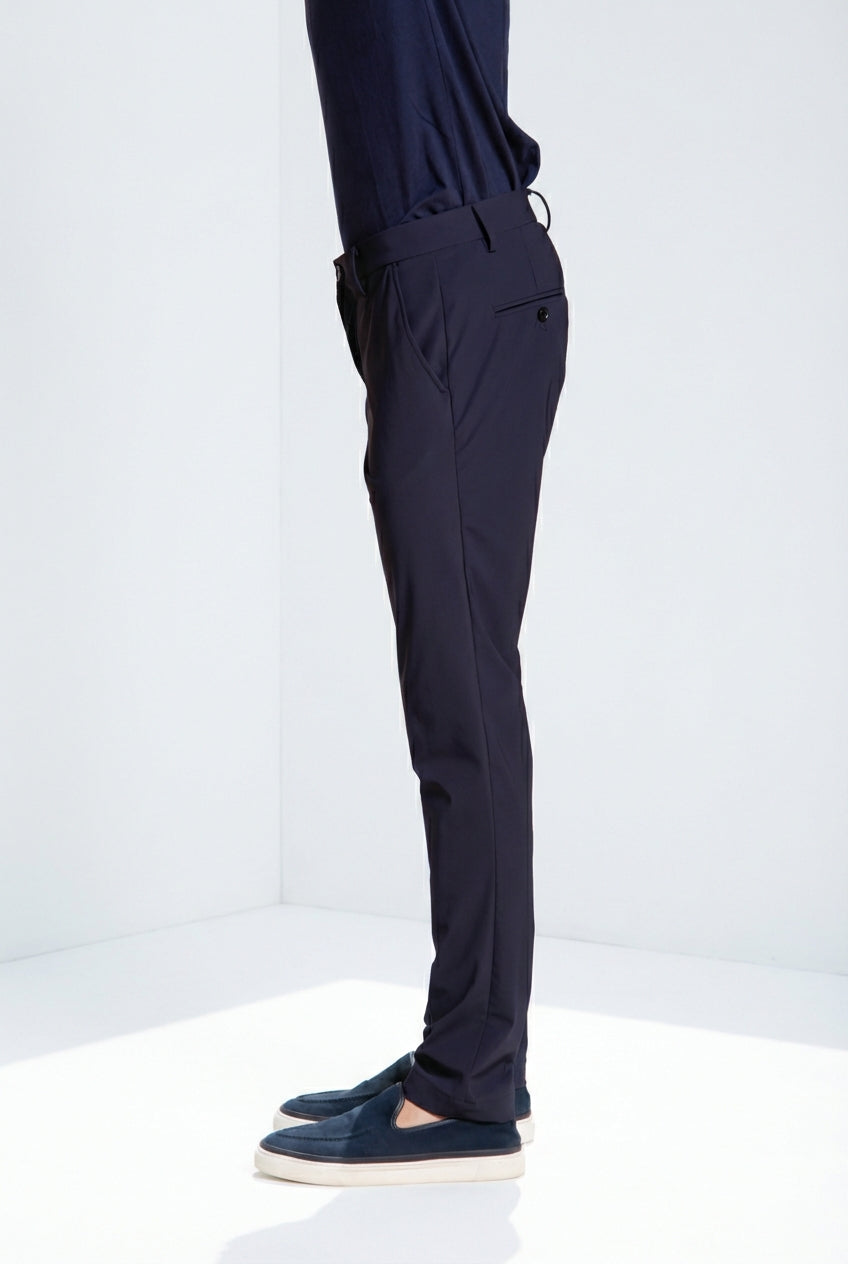 Milano Dynamic pantalone chino jogger uomo in jersey super tecnico extra slim fit