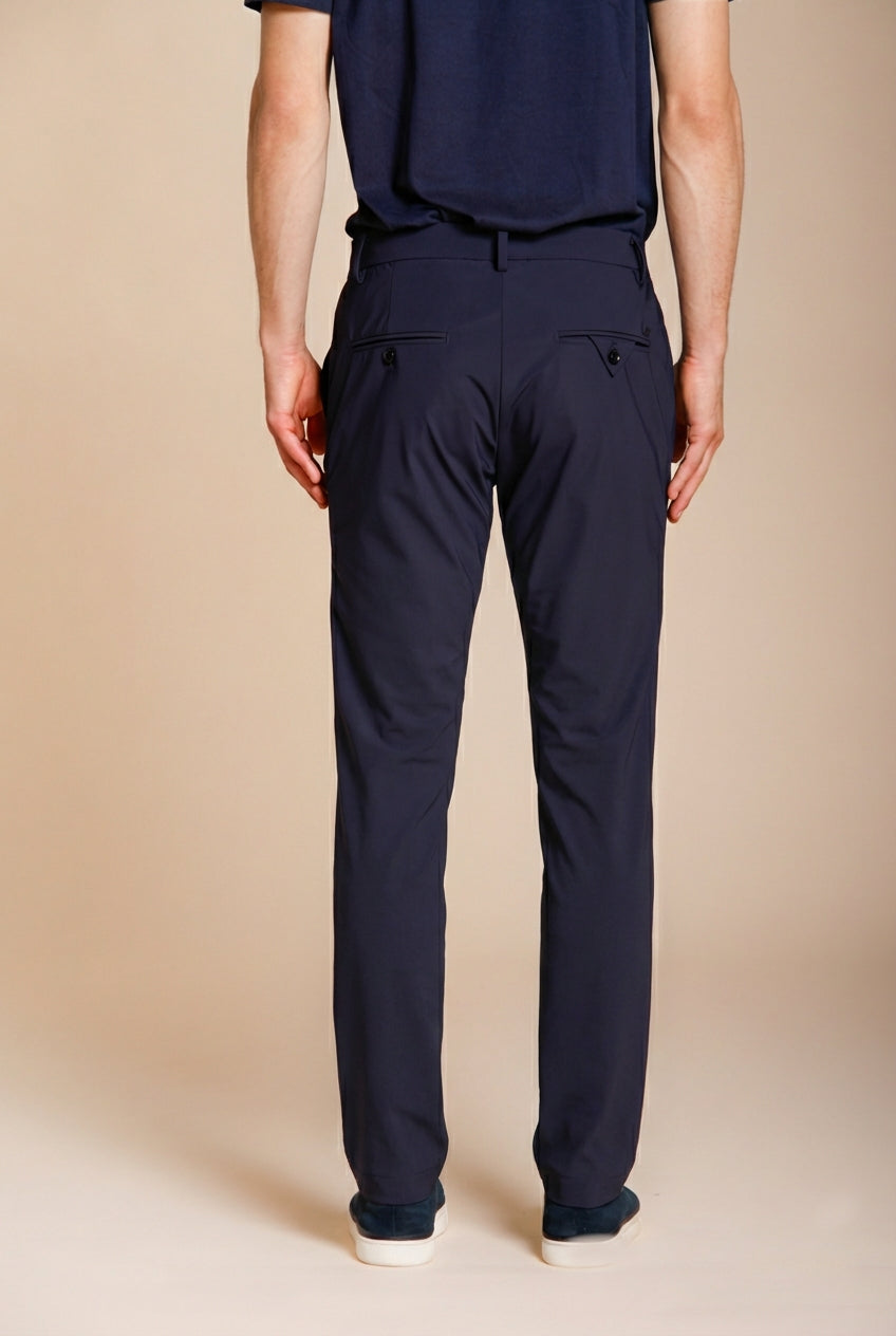 Milano Dynamic pantalone chino jogger uomo in jersey super tecnico extra slim fit