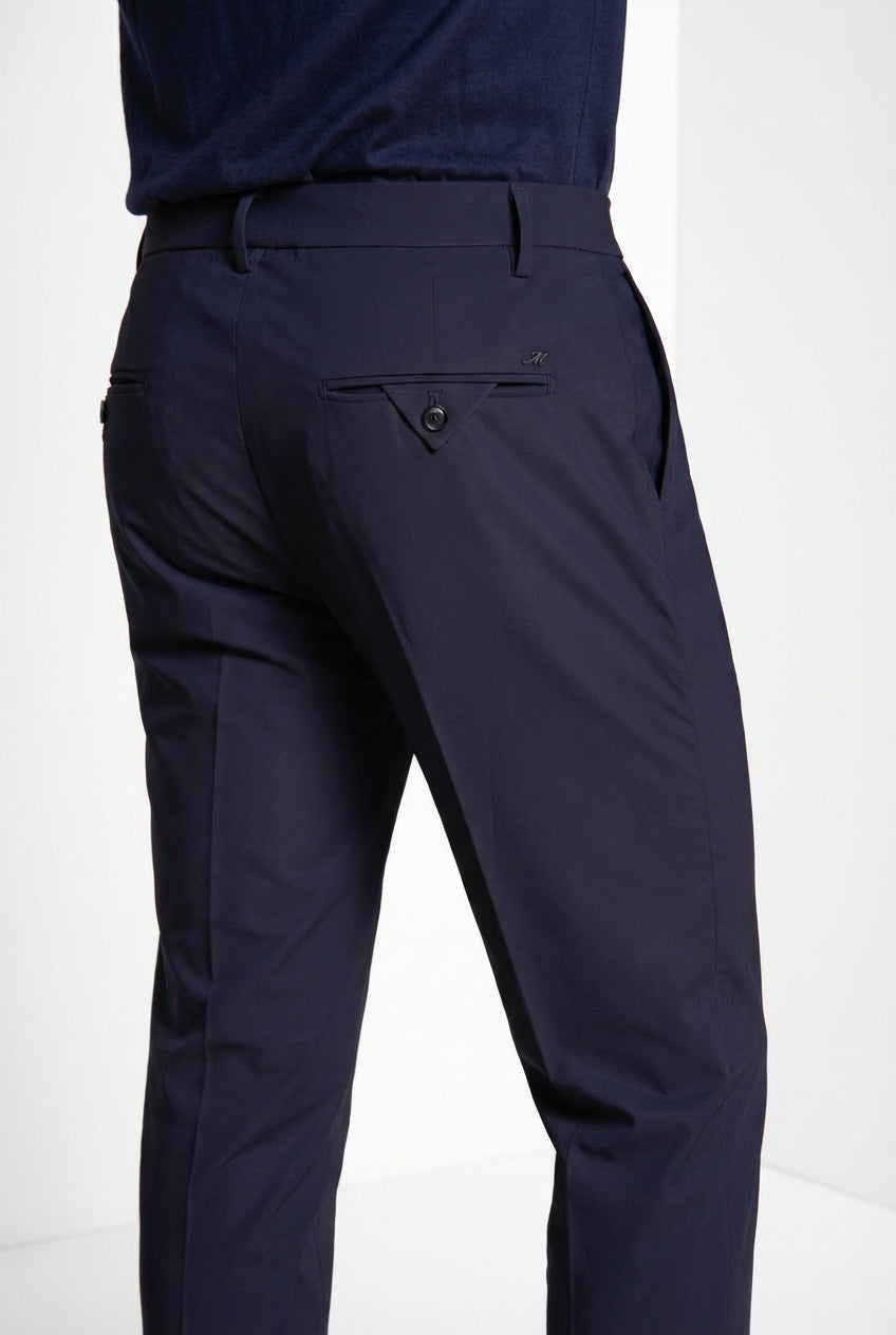 Milano Dynamic pantalone chino jogger uomo in jersey super tecnico extra slim fit