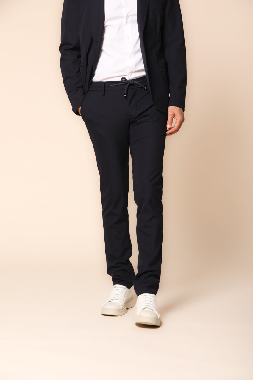 Milano Jogger Dynamic pantalon chino homme en jersey technique coupe extra slim