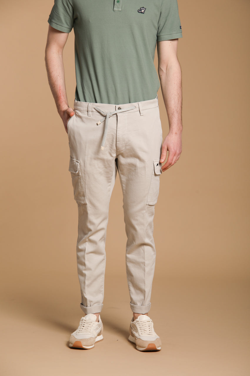 Chile Golf pantalone cargo jogger uomo in jersey stretch carrot fit