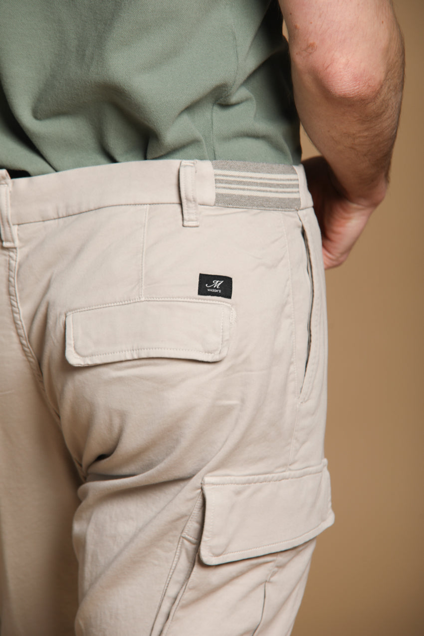 Chile Golf pantalone cargo jogger uomo in jersey stretch carrot fit