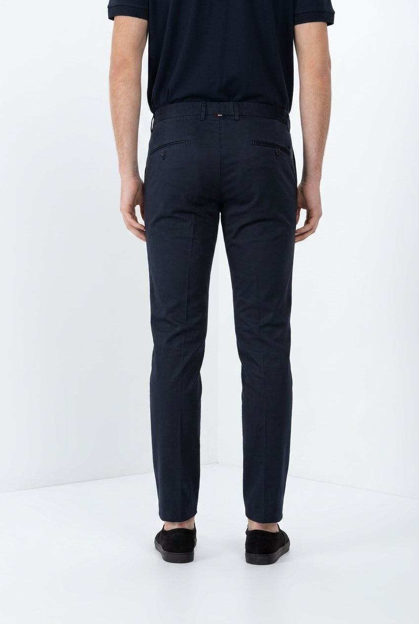 Torino Travel pantalone chino uomo in raso tecnico travel stretch slim fit