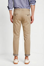 Torino Travel pantalone chino uomo in raso tecnico travel stretch slim fit