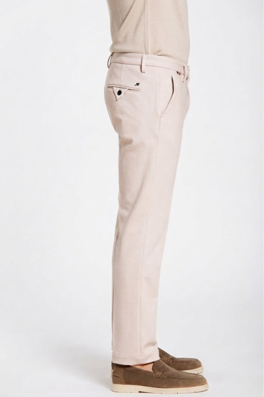 Torino Jog pantalone chino jogger uomo in jersey piquet stretch slim fit