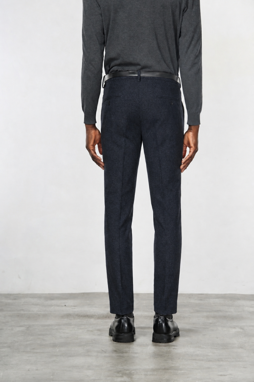 Torino Jog men’s chino pants in flannel jersey with slim fit
