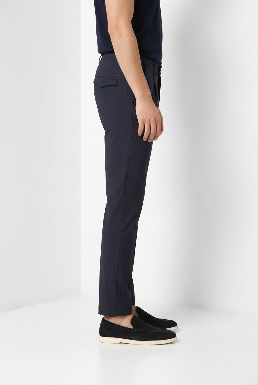 Torino 1 Pinces Dynamic men's chino jogger pants in super technical jersey slim fit