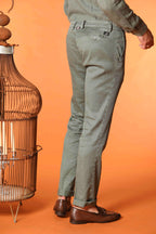 New York pantalone chino da uomo in lino e twill di cotone regular fit