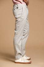 New York pantalone chino da uomo in lino e twill di cotone regular fit