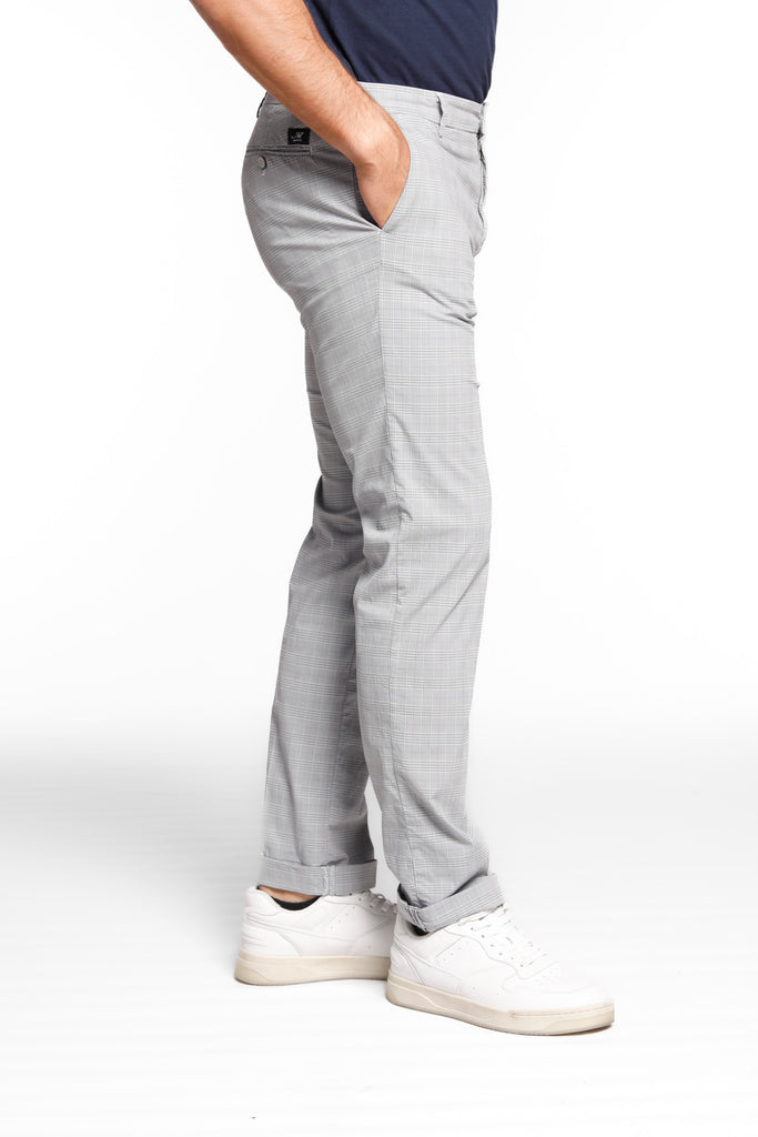 New York pantalone chino uomo in tencel e cotone galles regular fit