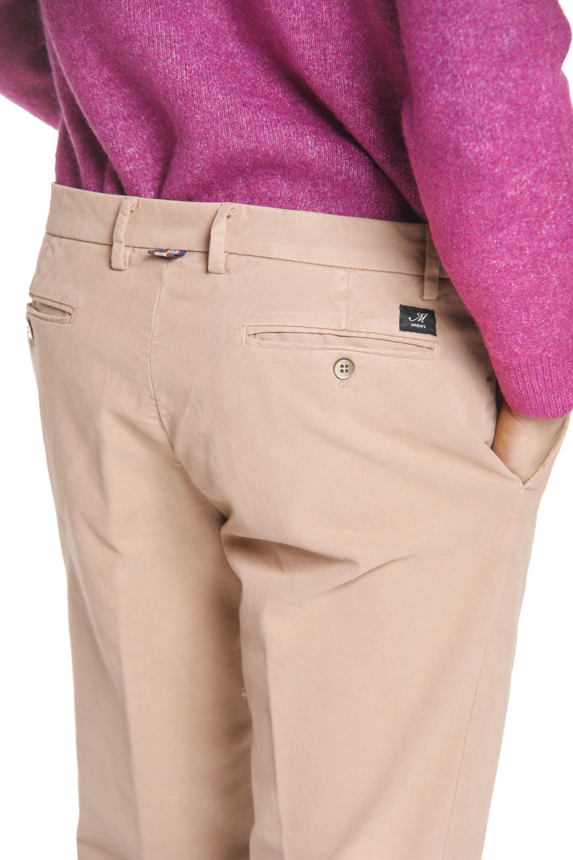 New York Pantalon chino homme en coton modal coupe regular
