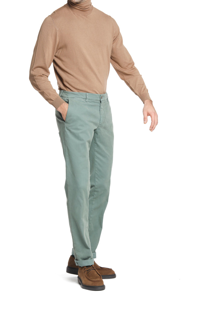 New York pantalone chino uomo in cotone modal regular ①