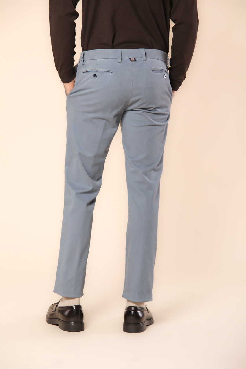 New York pantalón chino hombre en gabardina stretch ajuste regular ①