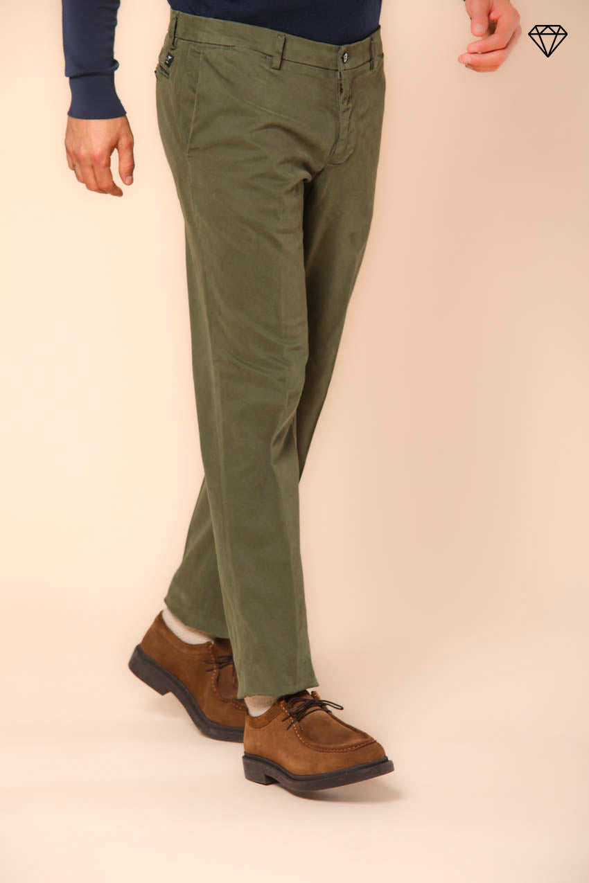 New York men's  chino pants in gabardine  stretch regular fit ①