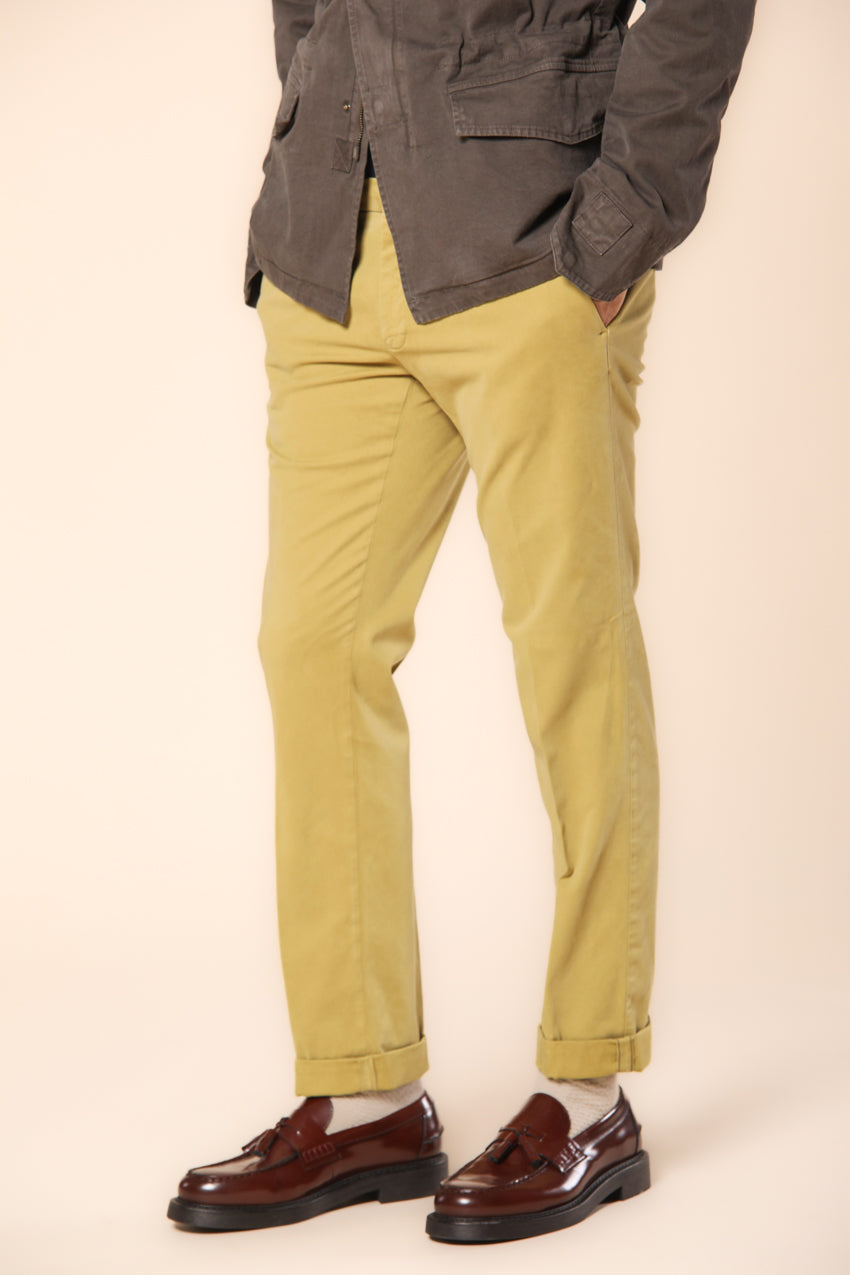 New York pantalón chino hombre en gabardina stretch  ajuste regular