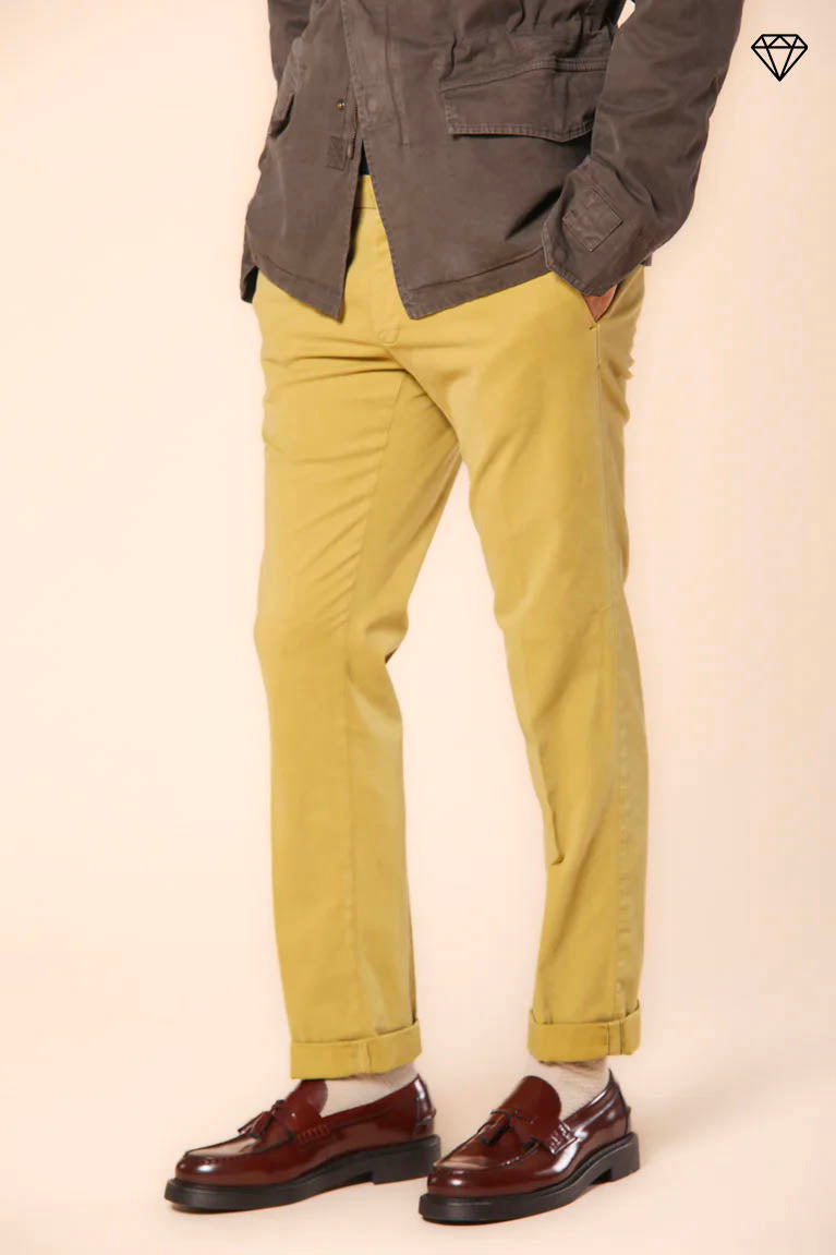 New York pantalón chino hombre en gabardina stretch  ajuste regular