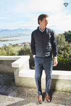 New York men's chino pants in stretch gabardine regular fit ①