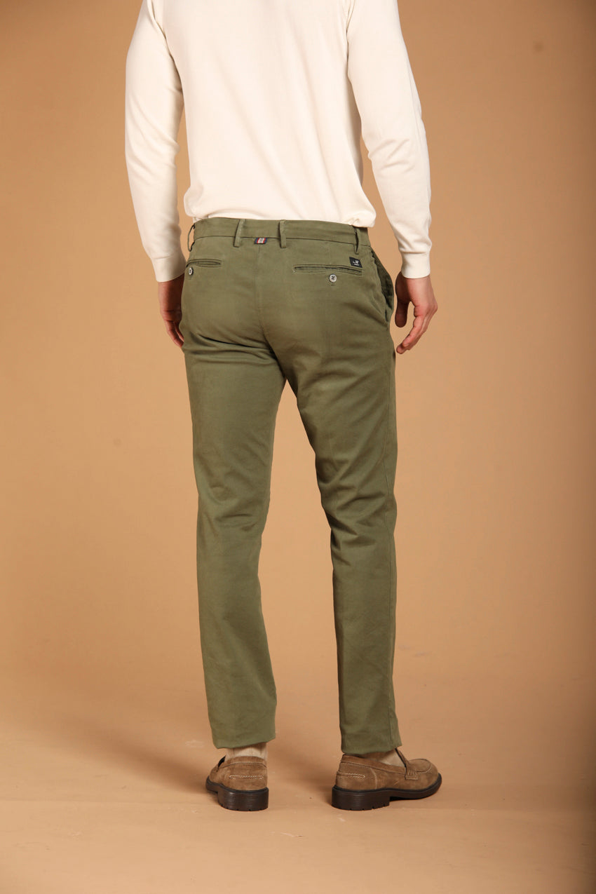 New York pantalone chino uomo in gabardina stretch regular fit ①