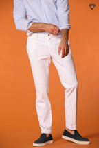 New York pantalón chino hombre en raso elástico regular fit ①