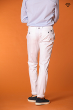 New York pantalón chino hombre en raso elástico regular fit ①