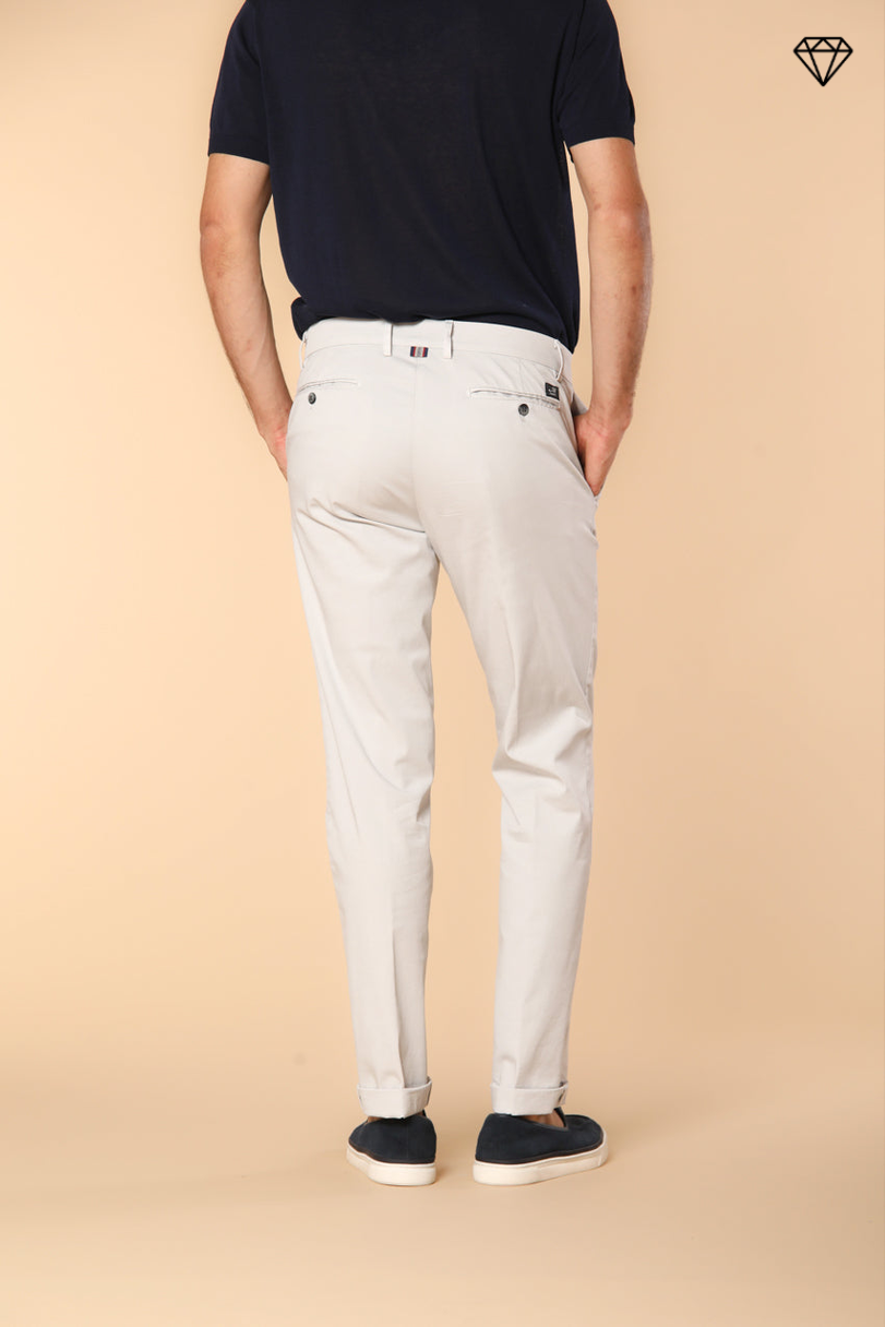 New York Pantalon chino homme en satin stretch coupe Regular ①