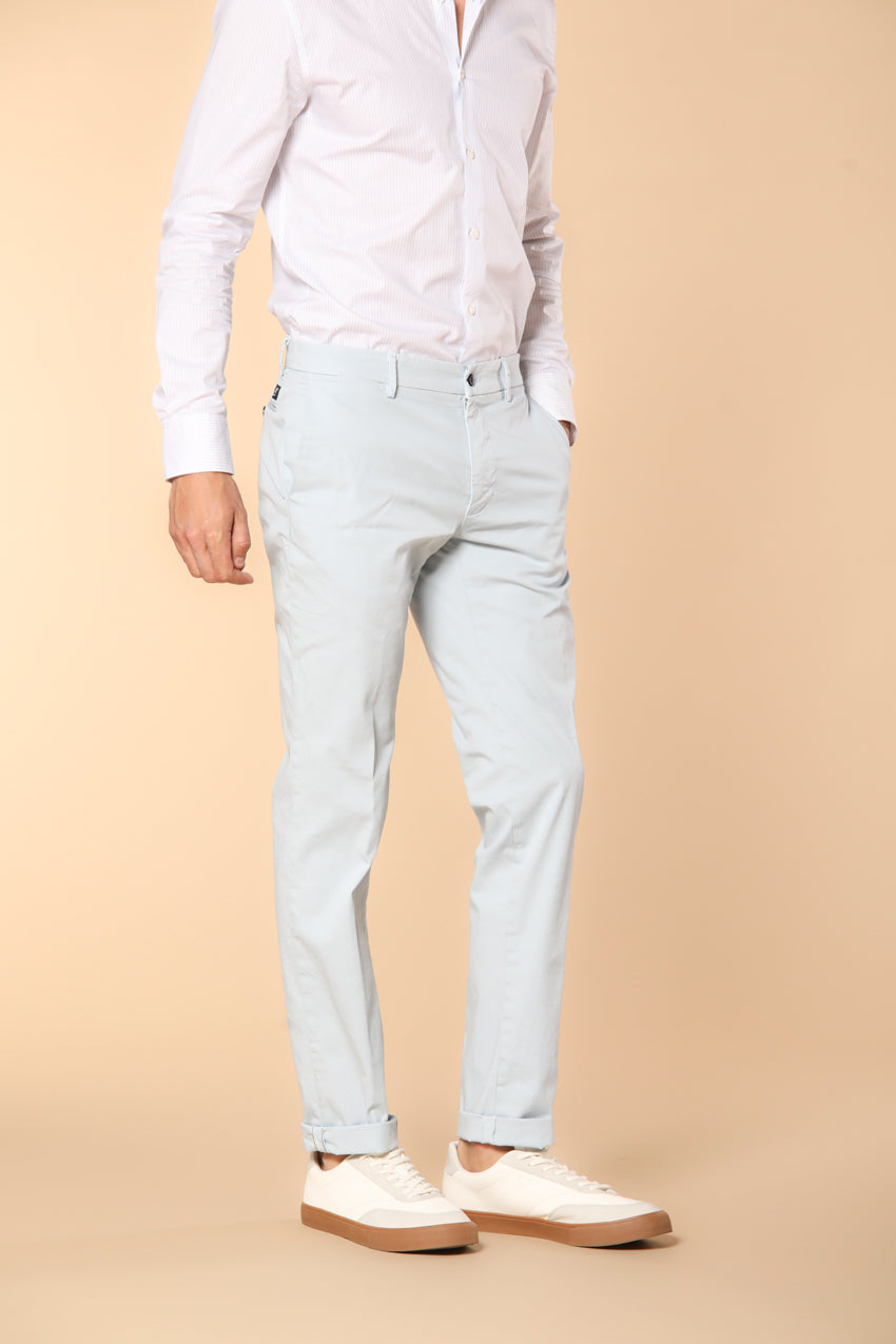 New York men's chino pants in stretch satin regular fit  ①